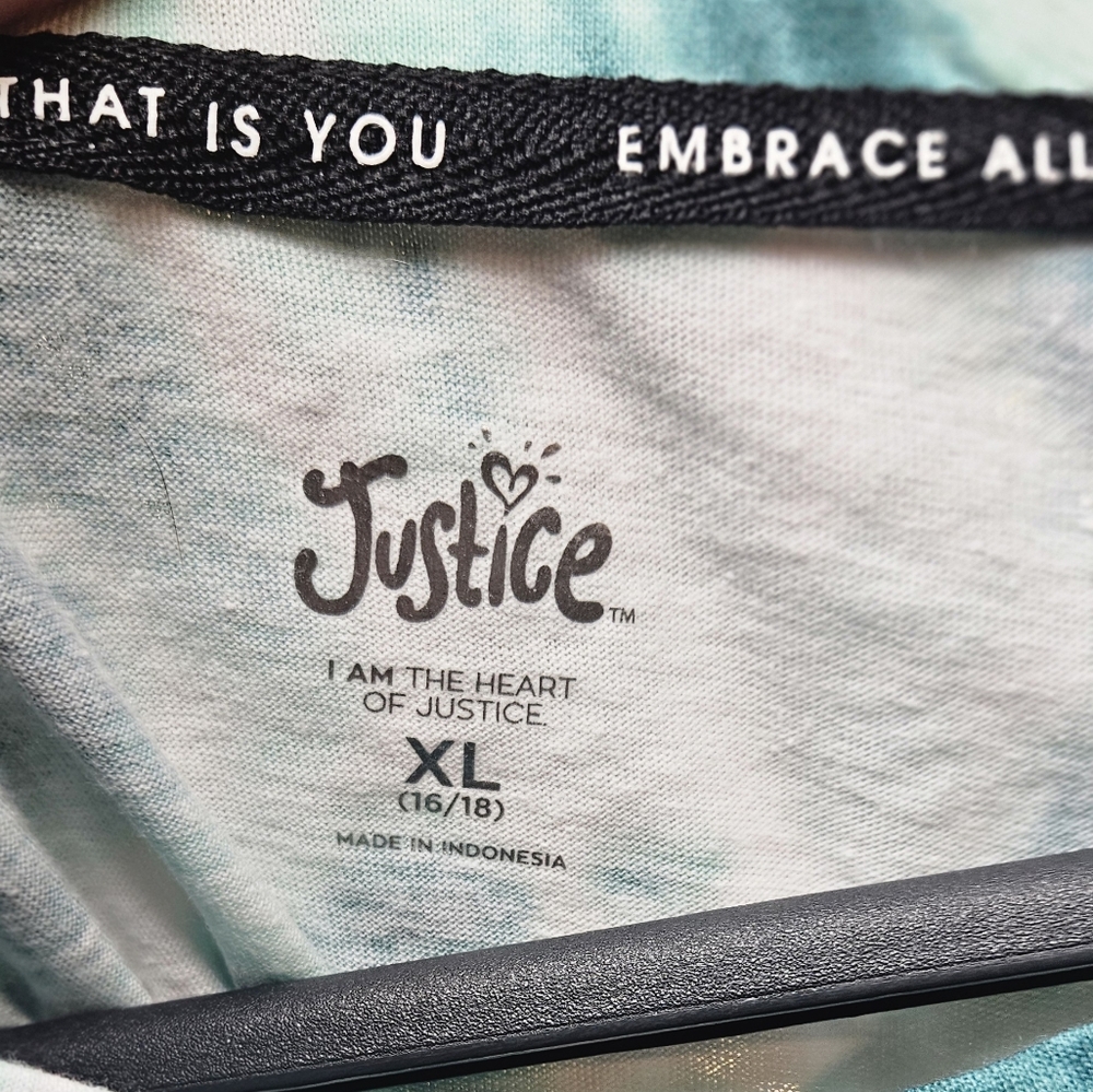 Justice Kids Green Tie-Dye T-Shirt - Picture 6 of 6